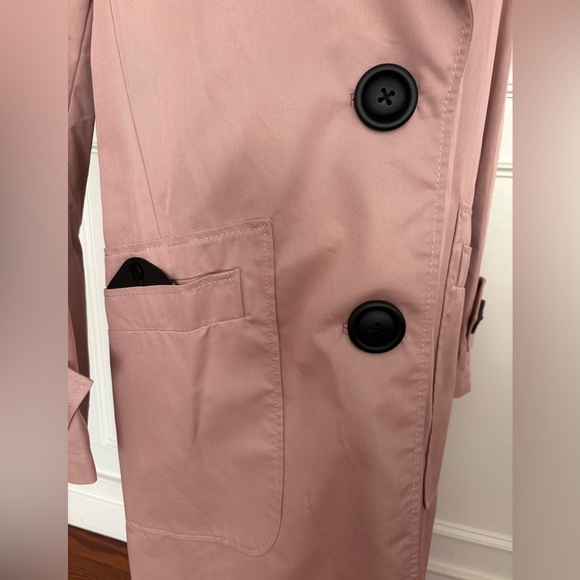 Like new! Coach military style Trench Coat pink size S - Picture 9 of 14